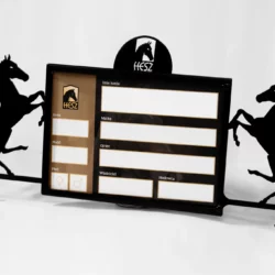 Tabliczka informacyjna z końmi