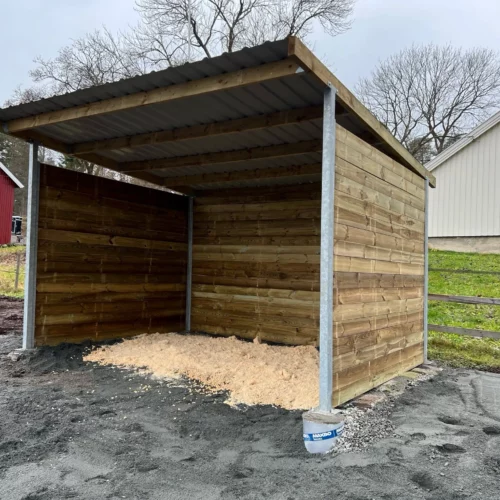 Wiata na pastwisko dla koni