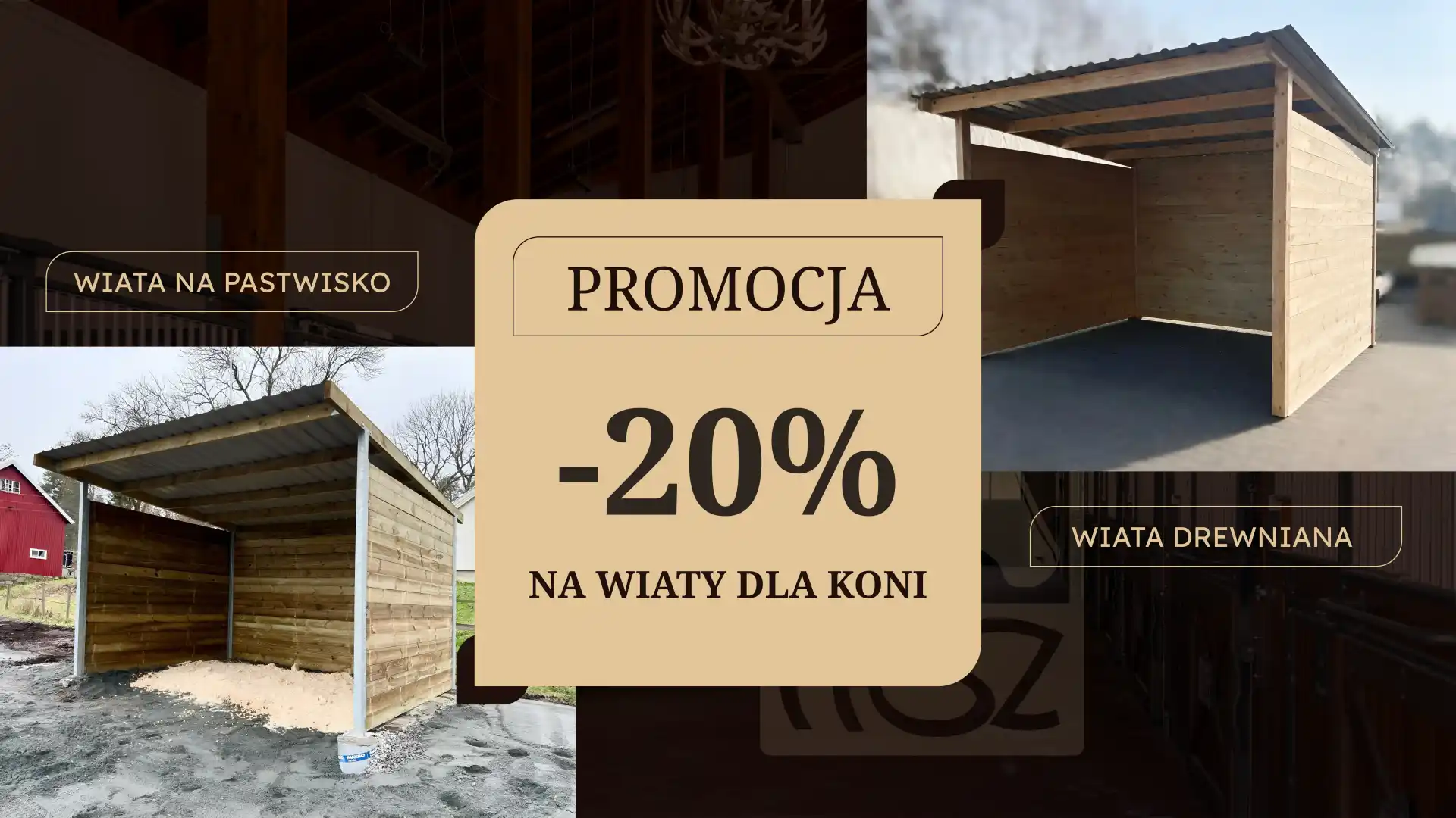 promocja na wiaty dla koni, -20%